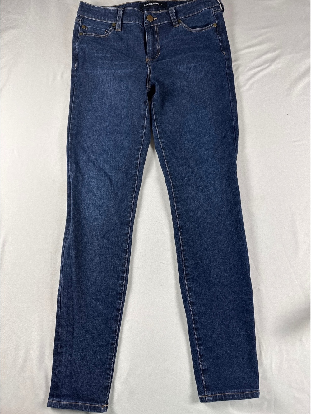 Liverpool Dark Blue Skinny Jeans for Women - Size 6